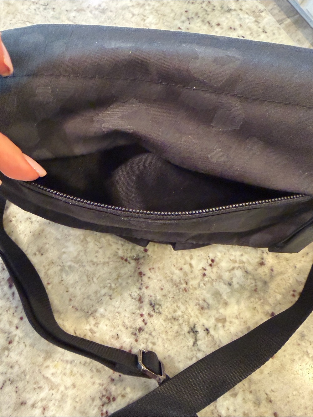 lululemon athletica Black Crossbody Festival Sling Bag with Front Zip Pocket - Picture 3 of 8